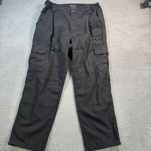5.11 Tactical Series Mens Black Ripstop Cargo Pants 36x30 Workwear Outdoor